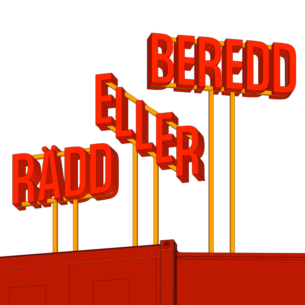 Logotypen för Rädd eller beredd